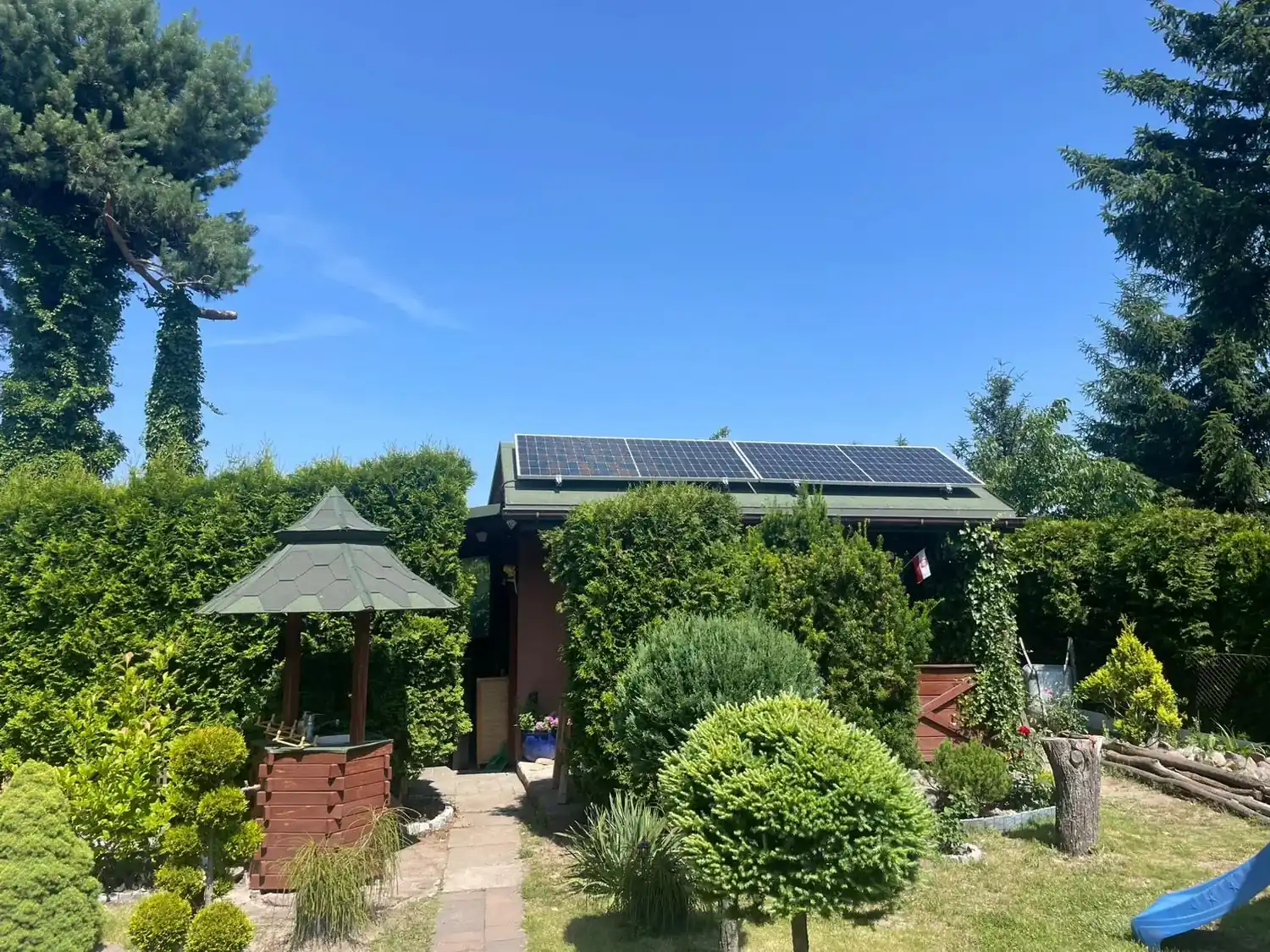 Ozorków — Dom jednorodzinny · instalacja off-grid na działkach ROD — realizacja Ilios Energy