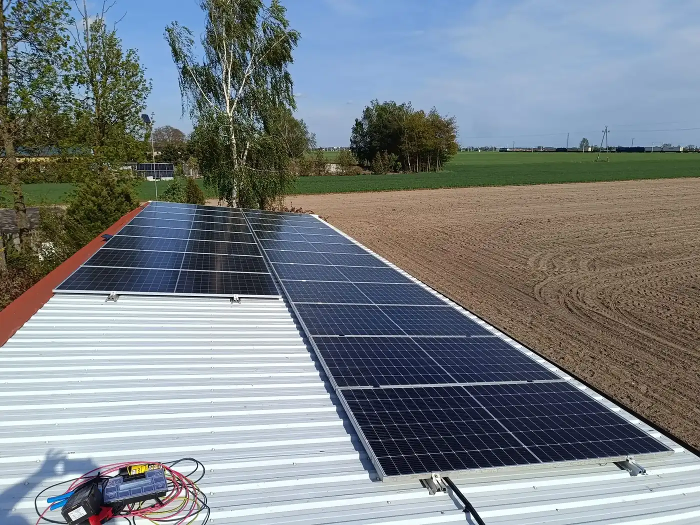 Krośniewice — Gospodarstwo rolne · blacha trapezowa — realizacja Ilios Energy
