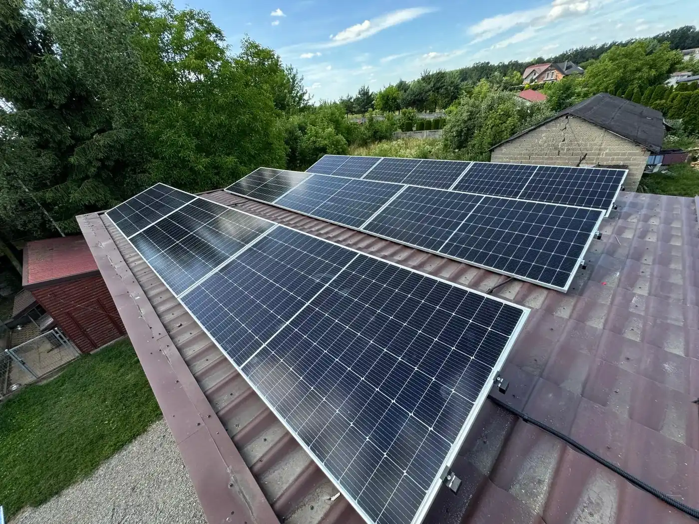 Łódź — Dach skośny · dachówka — realizacja Ilios Energy